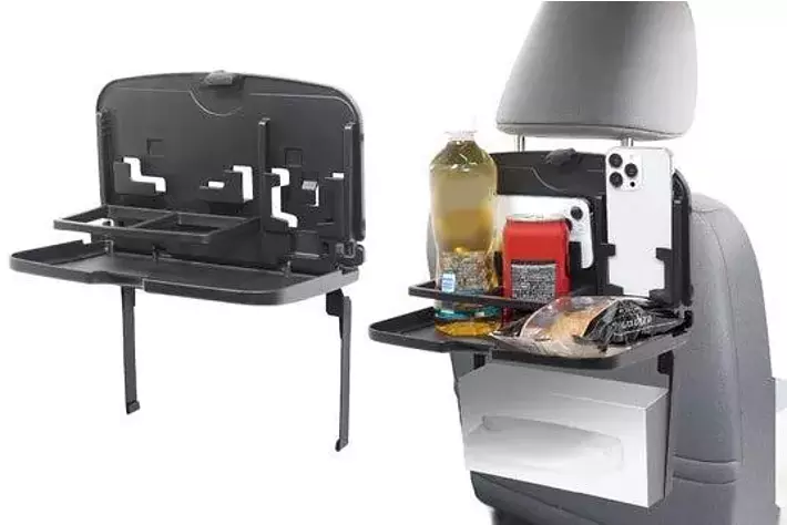 U※プロフ必読　後部座席下小物入れ＆1台2役トランクボード・テーブル Hill Stone（ヒルストーン） 車 テーブル 後部座席 ハンドルテーブル