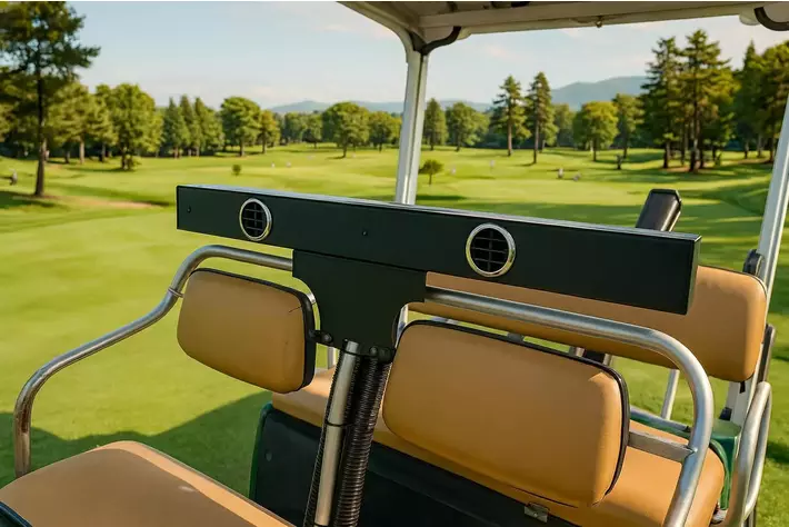 馬力アップ仕様投入！　　ゴルフカート用後付け冷房クーラー　　　　【OASISプラス】