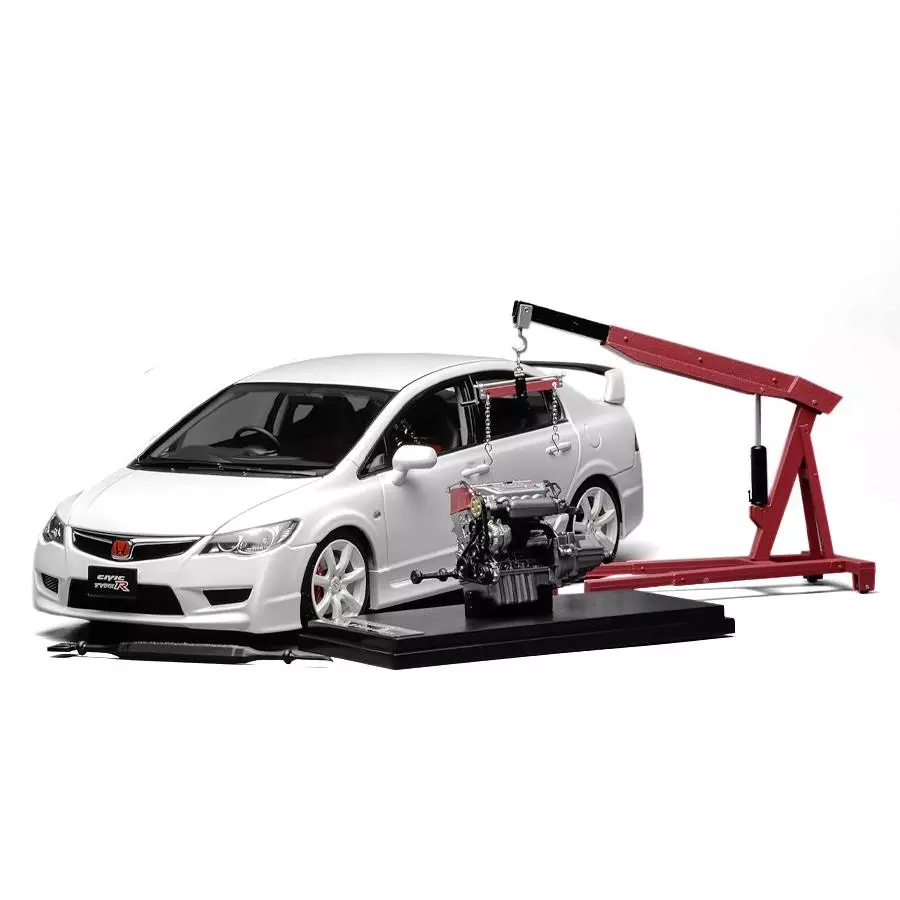 シビックタイプR 1/18 ミニカー ミニカー 1/18 ホンダ・シビック タイプR FK8 黒色 LCD TYPE R CIVIC