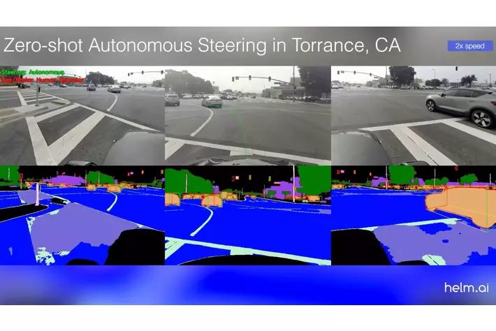 Helm.ai、「データの壁」を突破：わずか1,000時間の走行データで、ビジョンベースのゼロショット自動ハンドル操作を実現