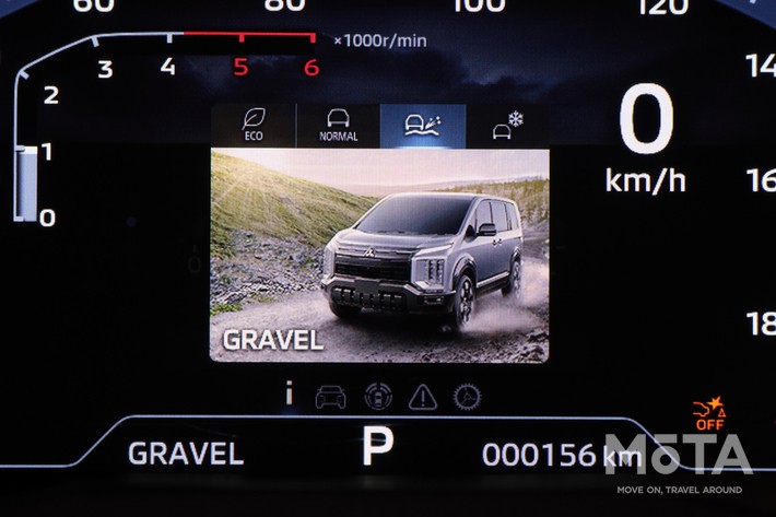 ［43/57］三菱 新型デリカD:5 8インチ液晶メーター モード表示（グラベルモード）