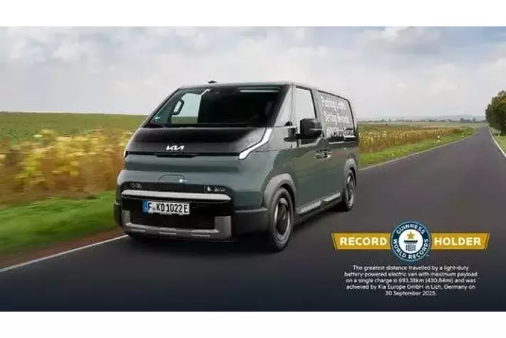 Kia、「The Kia PV5カーゴ」がギネス世界記録に認定|【業界先取り