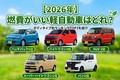 【2026年】燃費がいい軽自動車はどれ？ ボディタイプ別のランキングTOP3を紹介