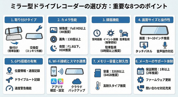 ミラー型ドライブレコーダー