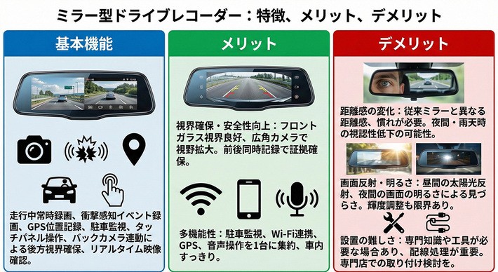 ミラー型ドライブレコーダー