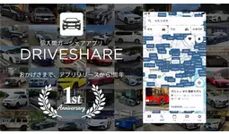 【リリース1周年】個人間カーシェアアプリ「DriveShare」クルマ登録キャンペーンのお知らせ