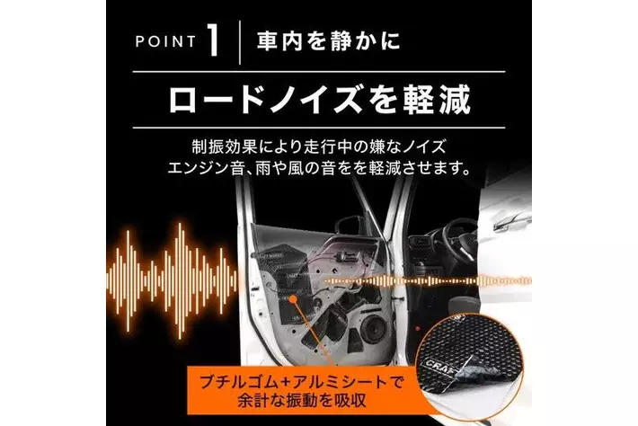 新発売】三層構造の「デッドニングシート」発売。車内の騒音・断熱