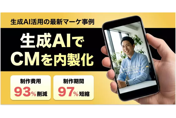 制作費用93％、制作期間97％短縮。生成AIを活用し、動画広告の制作を実現