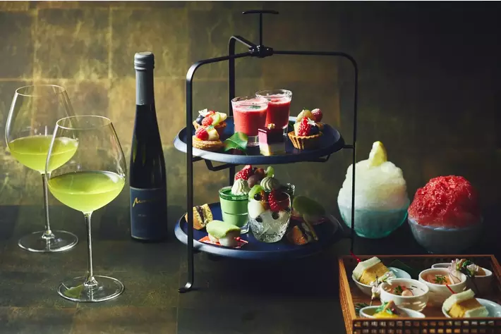 春の新作スイーツを愉しむ「AFTERNOON TEA with MORIZO TEA Sweet Selection」と、秀月堂監修 かき氷の新フレーバー「グレープフルーツ」が登場。