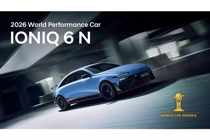 ハイパフォーマンスEV「IONIQ 6 N」が2026年ワールド・パフォーマンス・カーを受賞