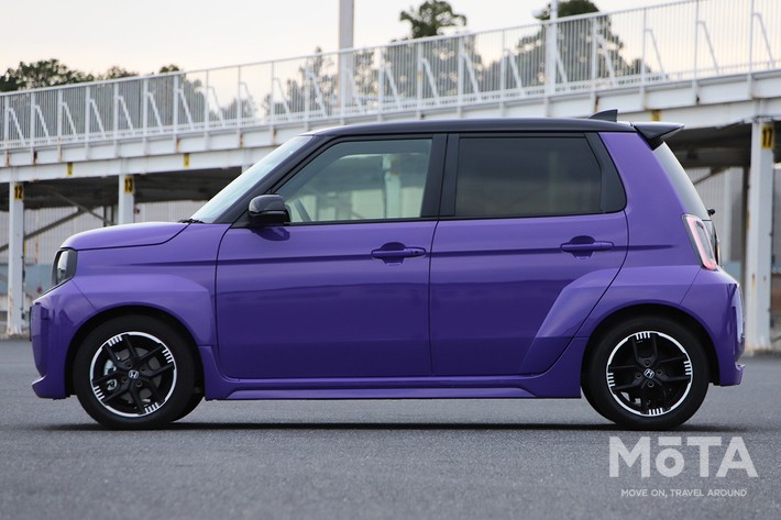 ［6/27］ホンダ 新型スーパーワン 外観 サイド：前後に大きく張り出したブリスターフェンダーにより、力強く踏ん張るようなスタンスを表現