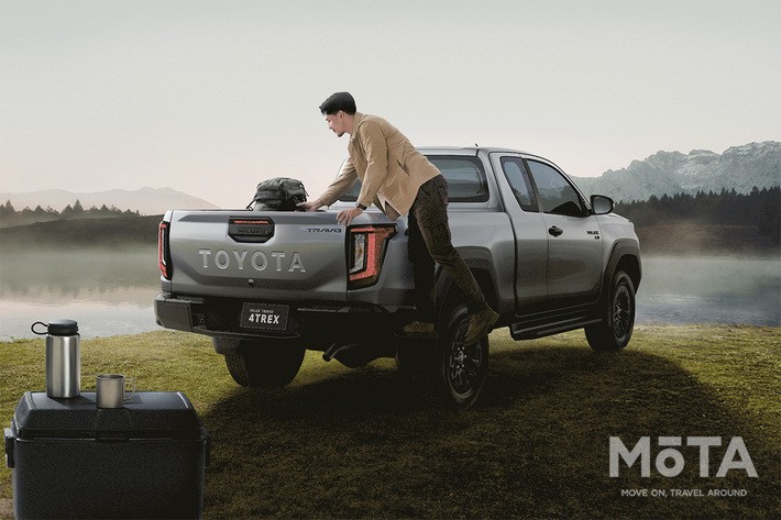 トヨタ 新型ハイラックスのリアビュー（タイ仕様）