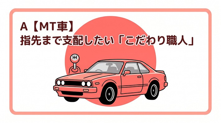 Aタイプ：MT車 こだわりを手放せない人のための一台