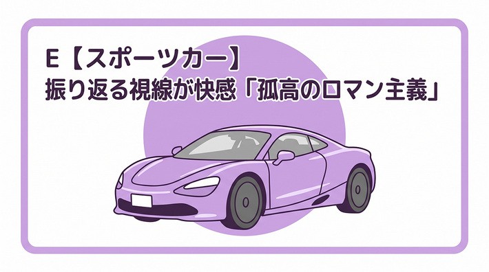Eタイプ：スポーツカー｜美学を貫く人のための、最高の舞台