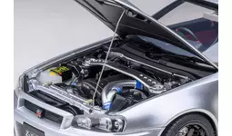 オートアート社製 「NISMO R34 GT-R Z-tune シルバー」精巧な1/18