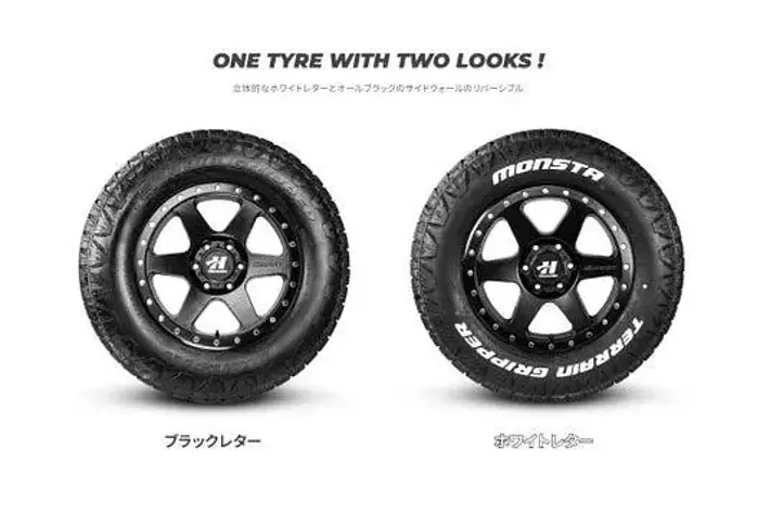 オージー・タイヤブランド【MONSTA TYRES（モンスタ タイヤ）】サイズ