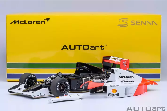 タメオ1/43 マクラーレン MP4/6 キット完成品(アイルトン・セナ) 多くのファンからのリクエストに応え、AUTOart「マクラーレン ホンダ