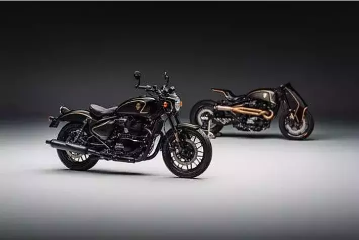 国産最高級モデルロイヤルでノーキーモデル化USA 最強PUを搭載済みモズライト！ ロイヤルエンフィールド、限定モデル「SHOTGUN 650 × Rough Crafts