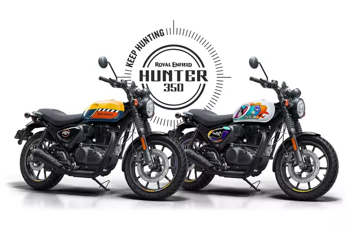 ロイヤルエンフィールド、「HUNTER 350」の2026年モデルに新色「ムンバイ・イエロー」と「ムーンショット・ホワイト」が日本市場に追加上陸！