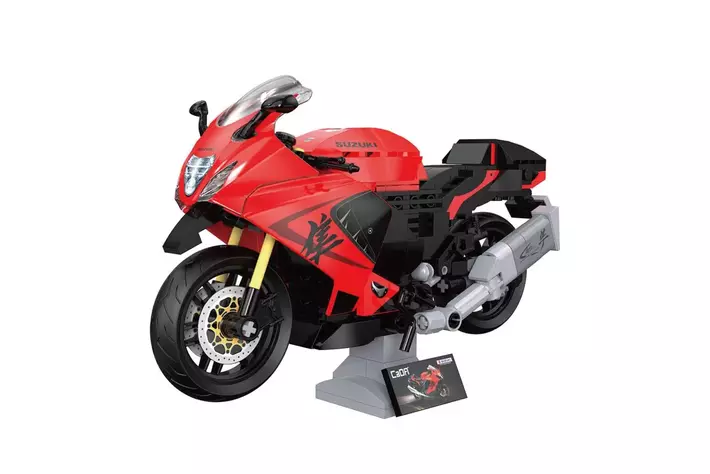 スズキ「Hayabusa」を1/12スケールでリアルに再現！299ピースのブロックモデルが登場