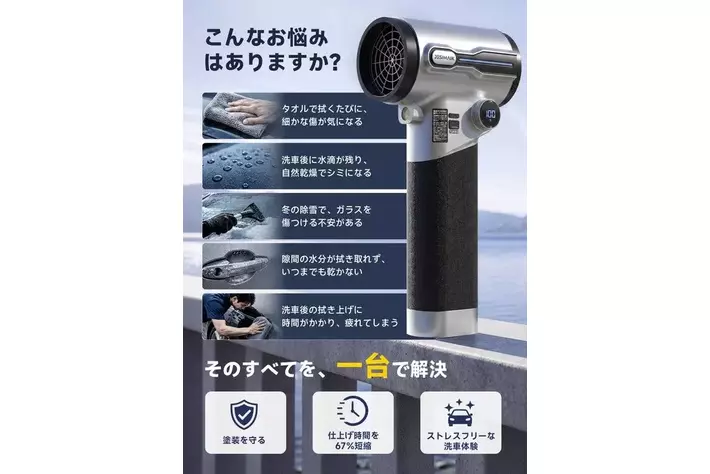 特別50％OFF・9月15日まで】洗車の水切りも、落ち葉掃除も！64mm大口径