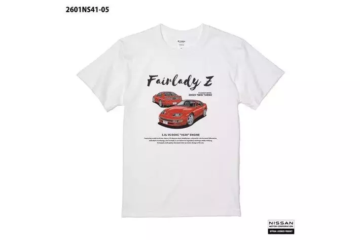 名車「NISSAN Fairlady Z (Z32)」を大胆にデザインしたTシャツが登場