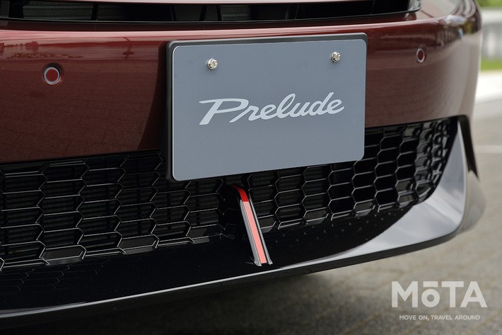 ［8/67］ホンダ プレリュード 2027 Limited Edition 外観 フロントバンパー：バンパー下部の中央に差し込まれたレッドのアクセントカラー
