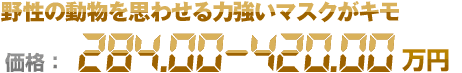 野性の動物を思わせる力強いマスクがキモ 価格：284.00〜420.00万円