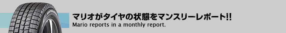 マリオがタイヤの状態をマンスリーレポート!!