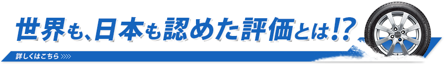 世界も、日本も認めた評価とは！？