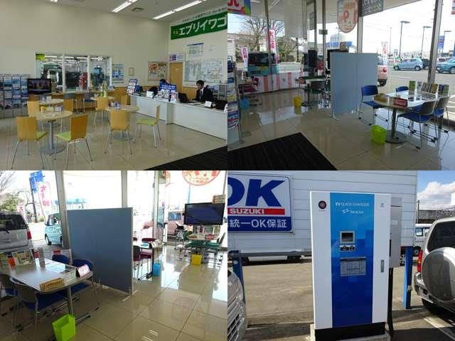 清潔感をモットーに広々とした店内でゆっくりとご商談下さい♪