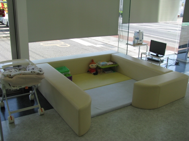 キッズスペース完備です。安心してお子様に遊んでいただけます。