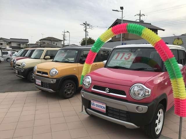 軽自動車から普通車まで、色んなお車を取り揃えております。是非一度お立ち寄りください。